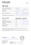 Anteprima: Certificato - prova aria EN 12021